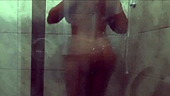 big couple's bathroom fuck with huge ass cock