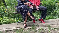 Curvy Milf Catches Outdoor Cum from Hung Stud