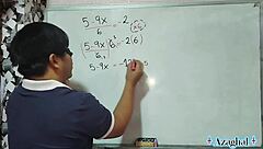 Nerdy mexican teacher gives sexual math lesson bedroom brown eyes