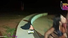 i spot safada de goiania bending over in park then sucking huge cock