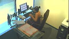 Office Slut Caught Masturbating On Hidden Spy Cam