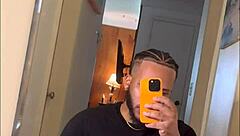 Handsome stud edges thick cock on FaceTime to your pics