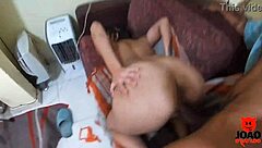 blonde widow begs for thai camargo's huge black cock milk