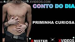 Curious Brazilian amateur explores intimate pleasures deeply