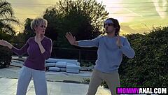 Blonde Milf Karate Babe Endures Monster Cock Anal Assault