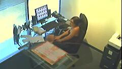 Office Slut Caught Masturbating On Hidden Spy Cam