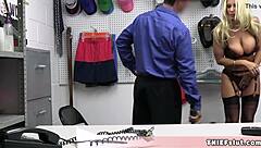 blonde milf shoplifter brittany busted with big tits exposed