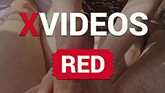 Sunny babe jerks cock to explosive cumshot massage