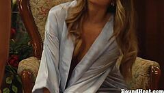 curvy lesbian slave bound tight for mistress's harsh whipping