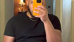 Handsome stud edges thick cock on FaceTime to your pics