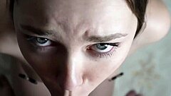 sneaky blowjob thrill while girlfriend showers nearby