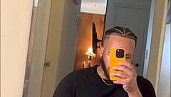 Handsome stud edges thick cock on FaceTime to your pics