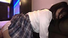 check out this super cute japanese lady from elite school getting raw fucked in uniform