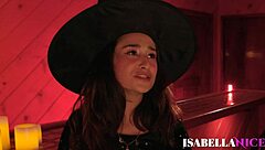 lesbian babes isabella nice zoey foxx kiss lick wet pussies at halloween party