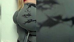 Bouncing my huge milf ass in tight yoga pants!