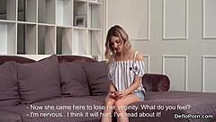 i stretch my virgin snatch so wide getting deflowered oops