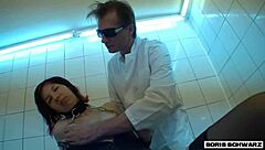 Pervy doc Boris Schwarz humiliates young patient slut