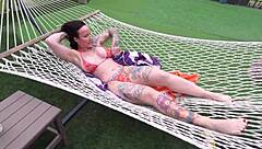 Step-mom's Tatts Lotion Leads to Intense Pov Fuck Session