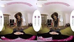 VR Ebony Student Fucked Hard Cum in Mouth Blowjob