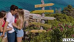 threesome vacation riding cowgirl licking pussy 😘👅🔥