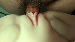 double penetration stretches cute fuck doll's shaved pussy wide