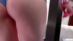 young chloe cherry rims nia nacci's ass passionately