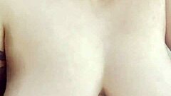 Blonde Babe's Massive Natural Tits Exposed