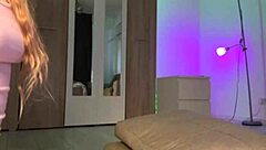 😍 Natural big tit amateur bends over for close-up doggy pounding!