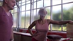 Deutsche Milf Blanche Sneaks Fuck With Stud And Takes Creampie!