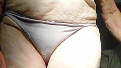 granny fucks hairy pussy with cucumber boldly