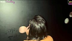 Another Day As Gloryhole Slut Cumming On Cocks!