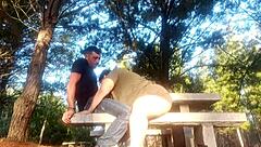 i meet amateur girl in park she blows me outdoors then creampie inside