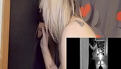 Gloryhole Deepthroat Sucking Big Cock Cum Swallow