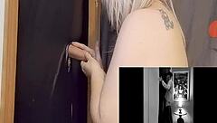 Gloryhole Deepthroat Sucking Big Cock Cum Swallow