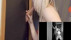 Gloryhole Deepthroat Sucking Big Cock Cum Swallow