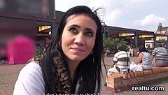 adorable czech teen seduced stripped and pov fucked in mall