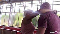 Deutsche Milf Blanche Sneaks Fuck With Stud And Takes Creampie!