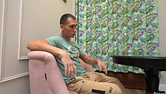 nympho housewife cheats rough doggystyle with husband's friend in kitchen