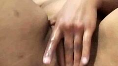 pussy stretched wide with fisting action