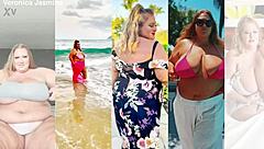 BBW Veronica Jasmine Pounds Monster Cock Cowgirl Doggystyle