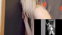 Gloryhole Deepthroat Sucking Big Cock Cum Swallow