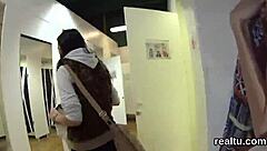 adorable czech teen seduced stripped and pov fucked in mall