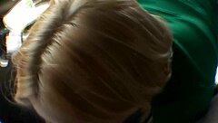 amateur blonde teases her perky tits