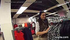 adorable czech teen seduced stripped and pov fucked in mall