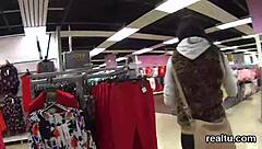 adorable czech teen seduced stripped and pov fucked in mall