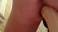 i gently pleasure myself easing dildo into my ass deeply now