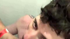 Farmboy Delivers Steamy Bathroom Blowjob