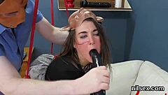 foxy teen ass stretched in loony bin anal treatment