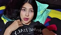 Curvy latina big tits caught on video call with boyfriend homemade