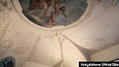 Vicky Vette Strips, Fingers Ass And Pussy In Heat!